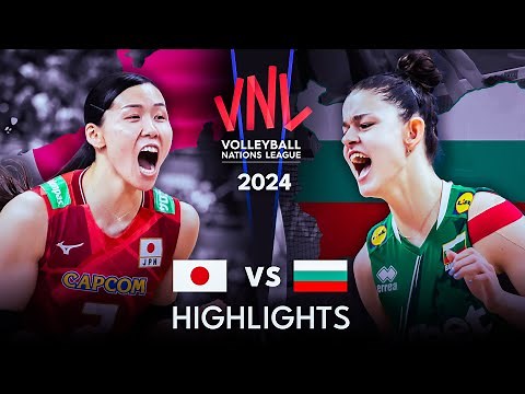 🇯🇵 JAPAN vs BULGARIA 🇧🇬 | Highlights| Women's VNL 2024
