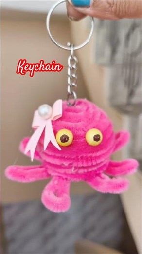 Keychain craft from string | 3D octopus craft #octopus #keychain #diy #trending #ytshorts