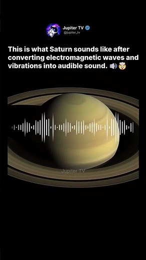 This Is What Saturn Sounds Like 😨