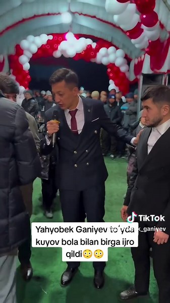 Yahyobek Ganiyev To‘yda Himoyada Kuyov Bilan Ijro