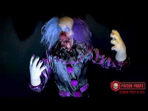 Clown Peek-A-Boo Halloween Animatronic by Poison Props