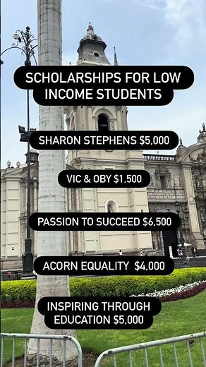 Scholarship for low income students