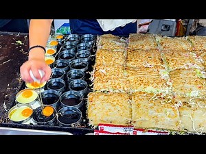 japanese street food - okonomiyaki お好み焼き