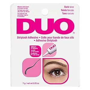 DUO Strip Eyelash Adhesive for Strip Lashes, Dark Tone, 0.25 oz, 1-Pack
