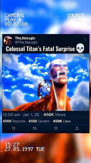 Eren’s Savage Ambush on the Colossal Titan |(AOT Epic Scene)