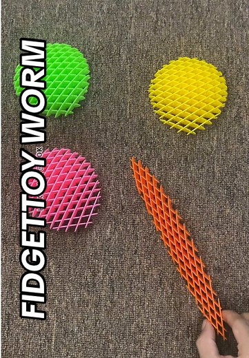 Mainan Penghilang Stres Fidget Worm yang Keren