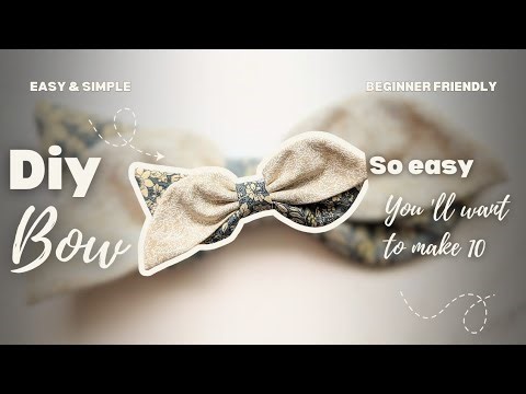 How to Make a Perfect Bow | Easy DIY Hair Bow Tutorial for Beginners