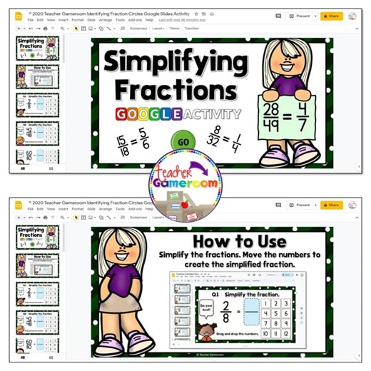 Simplifying Fractions Google Activity | Digital Resources | Simplest Form | Math