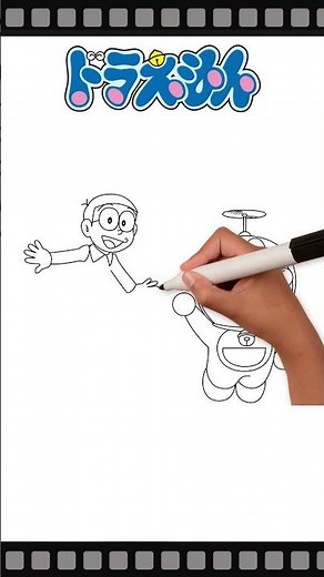 Drawing DORAEMON（ドラえもん） #drawing #イラスト