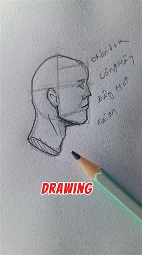Drawing STUNNING Side Profile 👤✨ #foryou #drawingtutorial #art #shorts #howtodraw