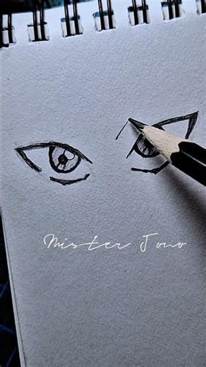 Drawing Anime Eyes #anime #eyes #shortsviral