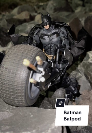 Batman and Batpod the dark night rises #batman #mcfarlanetoys #mcfarlanedcmultiverse #actionfigures #collector