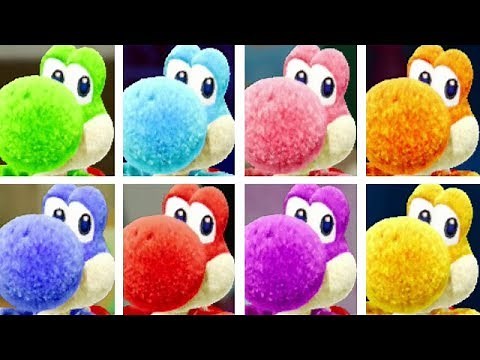 Yoshi's Crafted World - All Yoshis
