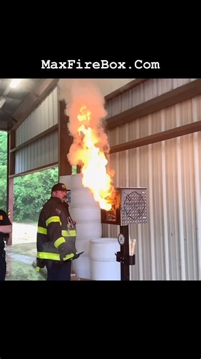 MaxFireTraining - MaxFireBox on Instagram: "This slow-motion video was captured during a Max Fire Box Phase I Train-the-Trainer session in Louisiana. As the door is opened, fresh air is introduced, conditions change, and vent point ignition occurs. That’s the lesson. This is an interactive learning environment where firefighters can see how smoke, heat, and oxygen come back together at an opening—and why timing and control matter. Instead of memorizing definitions in a classroom, firefighters wa