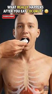 You chop open coconut… but what REALLY happens inside your body? 🥥😳”#CoconutFacts #HumanBody