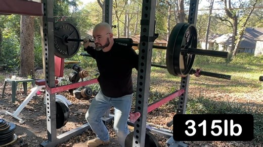 2.8K views · 37 reactions | My first real squat workout - 275lbs is a good start. #Squats #workout #liftweights #homegym #backtherapy | Jesse Morrell | Facebook