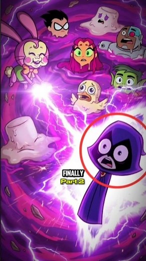 Part 2| Raven Became the Easter Bunny to Save the Teen Titans! 🐰😱 #raven #teentitans #youtubeshorts