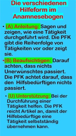 TELC Pflegeprüfung B1-B2 .Die Hilfeform im Anamnesebogen.(A, B, U, tÜ, vÜ) |