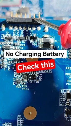 Discover what components cause no charging batteries and no power issues #repair #shorts