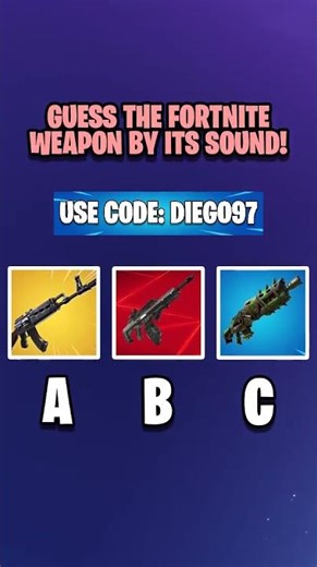 🤔GUESS THE FORTNITE WEAPON BY ITS SOUND