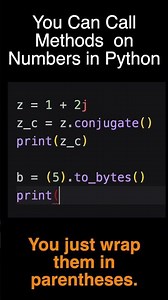 You Can Call Methods on Numbers in Python