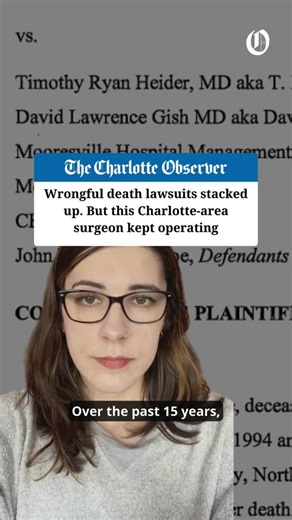 A Mooresville surgeon is named in multiple malpractice suits after post-op bowel leaks, sepsis and deaths following operations. Reporter Amber Gaudet breaks down some of her investigation here. Read more: https://www.charlotteobserver.com/news/local/article312715887.html | The Charlotte Observer