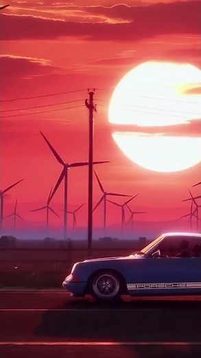 Evening Drive and Windmills Mobile Live Wallpaper 🔥✨ #wallpaper #4k #livewallpaper