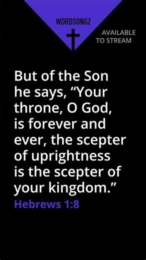 Hebrews 1:8 – Scripture Song (Bible Verse Song) #shorts