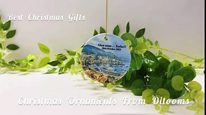 Brindle French Bulldog Ceramic Ornament 3'' Novelty Ornament Tree Decorations, Round Ornament Christmas Tree Decorations Gifts, Gifts for for Women Xmas Decorations, 2021 Gifts New Years 2022 (Dog)