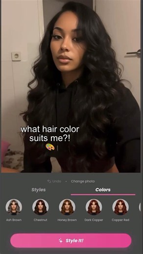 What Hair Color Suits Me? 🤔✨ | AI Hair Color Transformation #Shorts