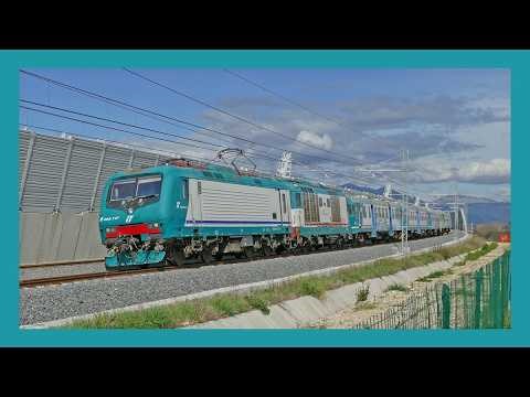 UN INVIO DEMOLENDO DI MEZZI DIESEL attraversa la NUOVA LINEA AC Napoli/Bari.