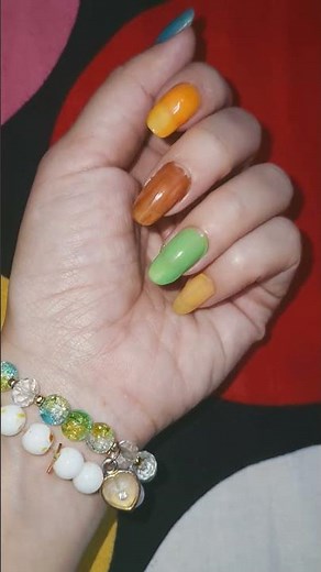 Multicolor nail design 😍 #shorts #viralvideo