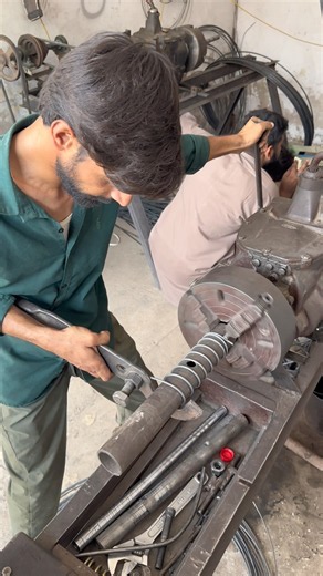 Watch This Steel Spring Take Shape by Hand #springmaking #shorts