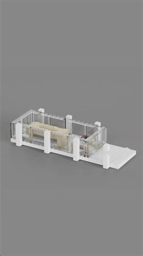 Satisfying Digital Build - LEGO 21009 Farnsworth House #Short 2