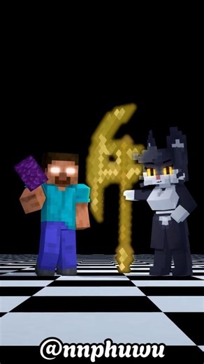 A 2 vs 2 fight | Space phonk trend #minecraft #tweening #animation