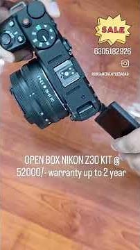 Nikon Z30 — At a Glance for Video Creators