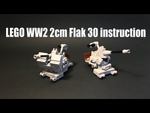 LEGO WW2 2cm Flak 30 instruction