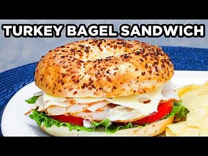 Easy Turkey Bagel Sandwich | Back-to-School Lunch Ideas by MOMables