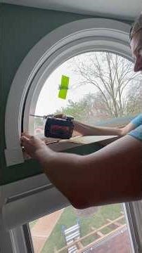 Half-round window install in original Pella frame 👌Follow for more 👷‍♂️ #diy#windows #contractor