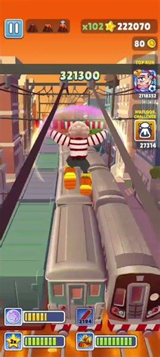 Subway Surfers No Floor Challenge Gameplay: Thursday #subwaysurfers #shorts