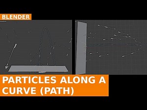 Particles Along a Path in Blender 4.5 | Tutorial