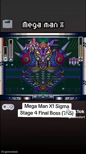 Mega Man X1 Sigma Stage 4 Final Boss TAS