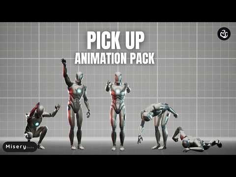 Pick Up Animation Pack | Game Ready Animations | Showcase | Misery Studio