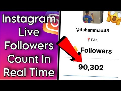 How To Instagram Live Followers Count In Real Time | Android/iPhone