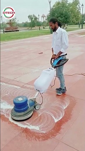 DTECH 2HP Single Disc Machine B/F || Contact :- 7303805505 #floorcleaning #scrubbermachine