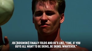 Miles Teller, Jay Ellis, Monica Barbaro, Greg Tarzan Davis, Danny Ramirez, Glen Powell, and Lewis Pullman from the cast of ‘Top Gun: Maverick’ breaks down what it was like preparing to shoot a sports scene in the shadow of the legendary volleyball scene. What was their secret to success? Oil. Lots of oil. Don’t miss all that athletic goodness when ‘Top Gun: Maverick’ flies into theaters this Friday! —> fandan.co/TopGunMaverick | Fandango