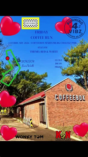 Tomorrow morning is gonna be FIRE!!! 🔥 Dress up and stand a chance to win a prize 😁 5KM route: https://za.mapometer.com/running/route_5627427 3KM route: https://za.mapometer.com/running/route_5627427@busiex @Sanele Magagula @Siba_Mashasha @thokozani magagula @Mfundo Nyanga Mkhize Let’s move as one 4 Vibz!!🥳🥳💃🏾🕺🏾 Parking: inside Maritzburg College on the College road entrance Runners/Walkers/Baby Strollers all are welcome See you at 5am for a 5:15am start Tell your friends to bring their 