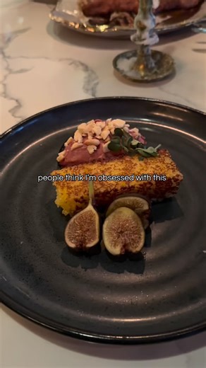 It’s OK to be obsessed with our Chicken Liver Mousse. (We definitely are.) 🤤 Smoky mission figs, toasted cornbread, Marcona almonds, and black cherry sauce. | The Graceful Ordinary