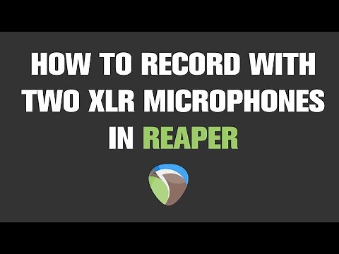 How to Record a Podcast With Two XLR Microphones in Reaper | Tutorial