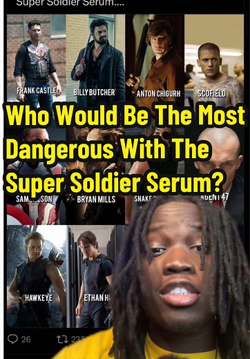 Most Dangerous With Super Soldier Serum: Punisher vs. Hawkeye